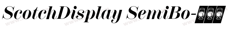 ScotchDisplay SemiBo字体转换